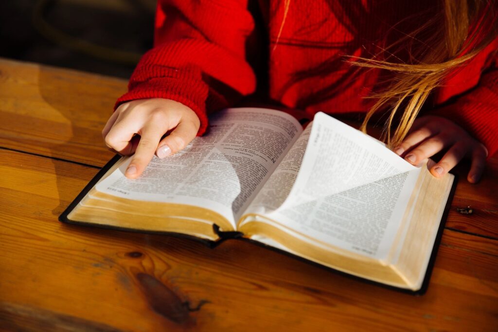 Studying the words of the God